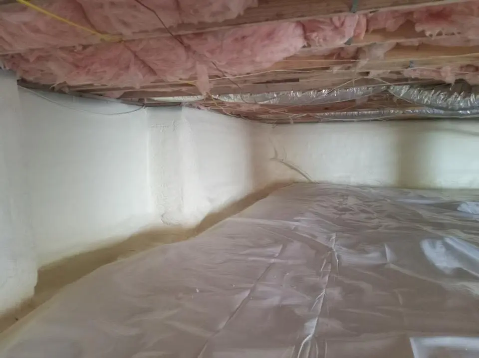 Crawl space encapsulation with closed-cell spray foam for Roof Maintenance in Painesville